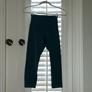 Lululemon Teal Cropped Align Leggings